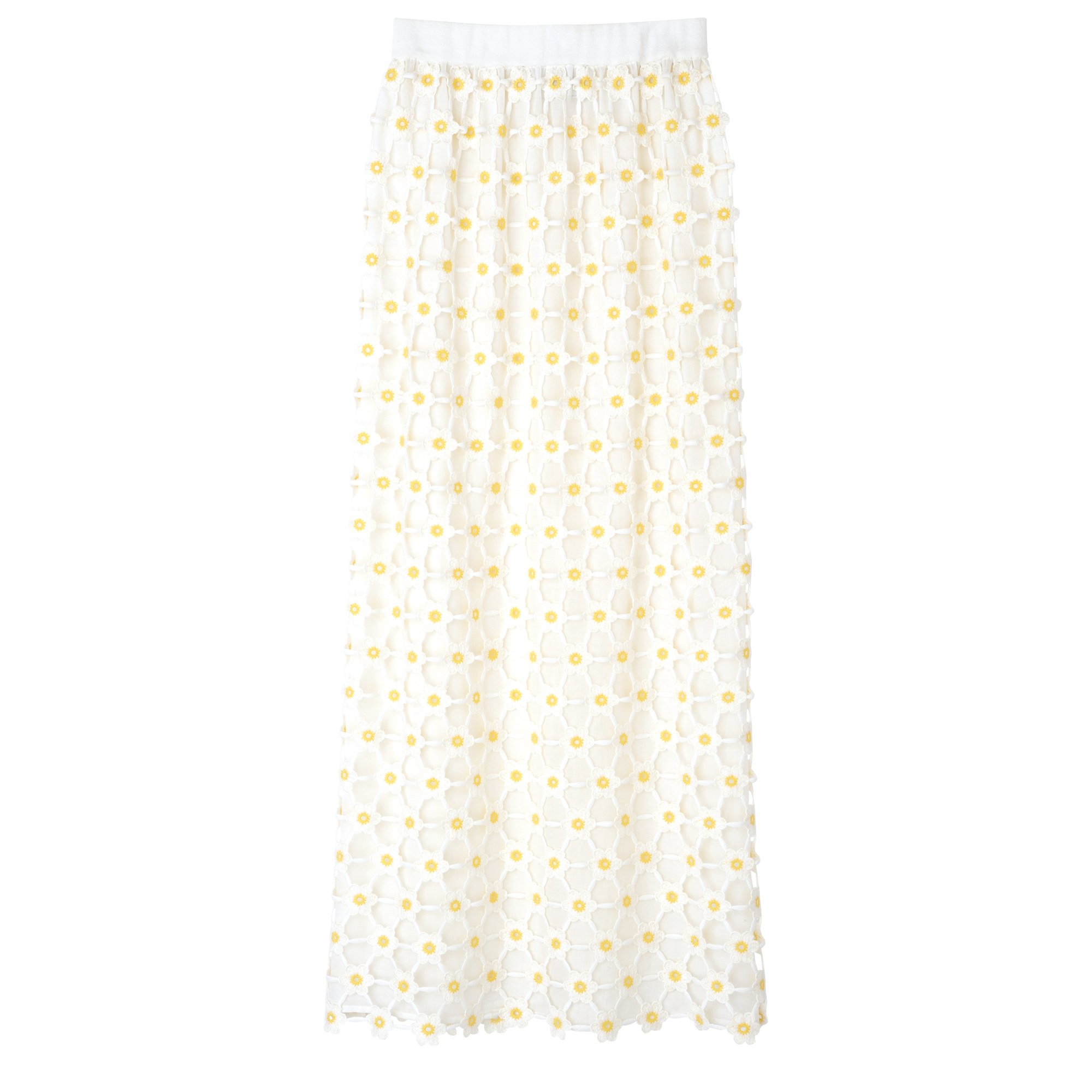null Long skirt, White
