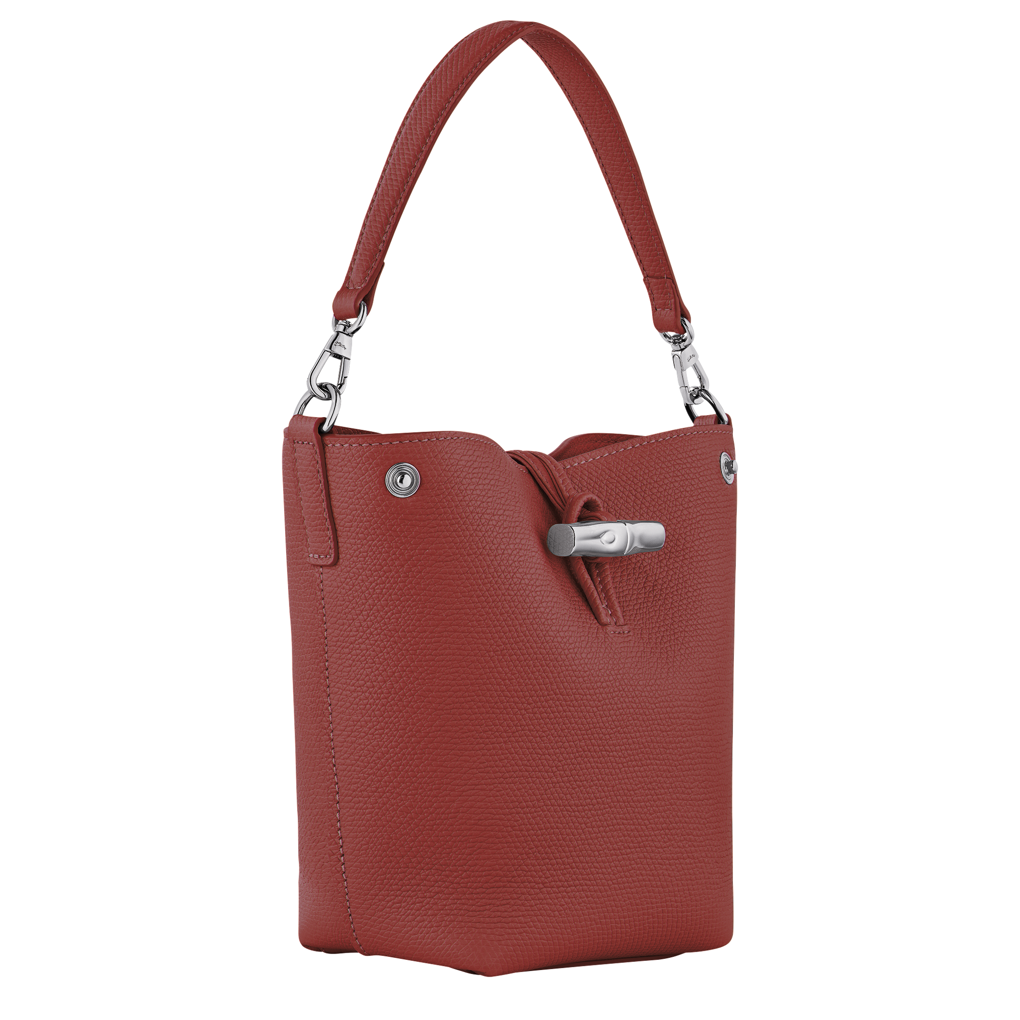 Bucket bag XS, Chestnut - View 3 of
6 - zoom in Le Roseau Bucket bag XS, Chestnut