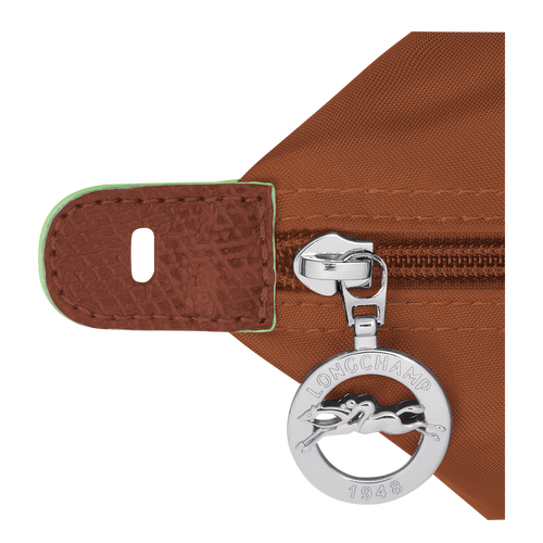 Le Pliage Green M Travel bag , Cognac - Recycled canvas - View 5 of  6