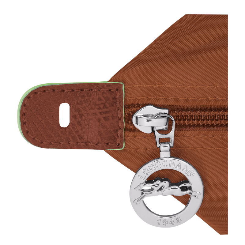 Le Pliage Green M Travel bag , Cognac - Recycled canvas  - View 5 of  6