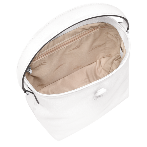 Le Roseau XS Bucket bag , White - Leather - View 5 of  6