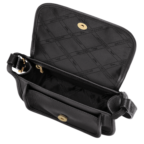 Le Foulonné Crossbodytas S , Zwart - Leder - Weergave 5 van  5