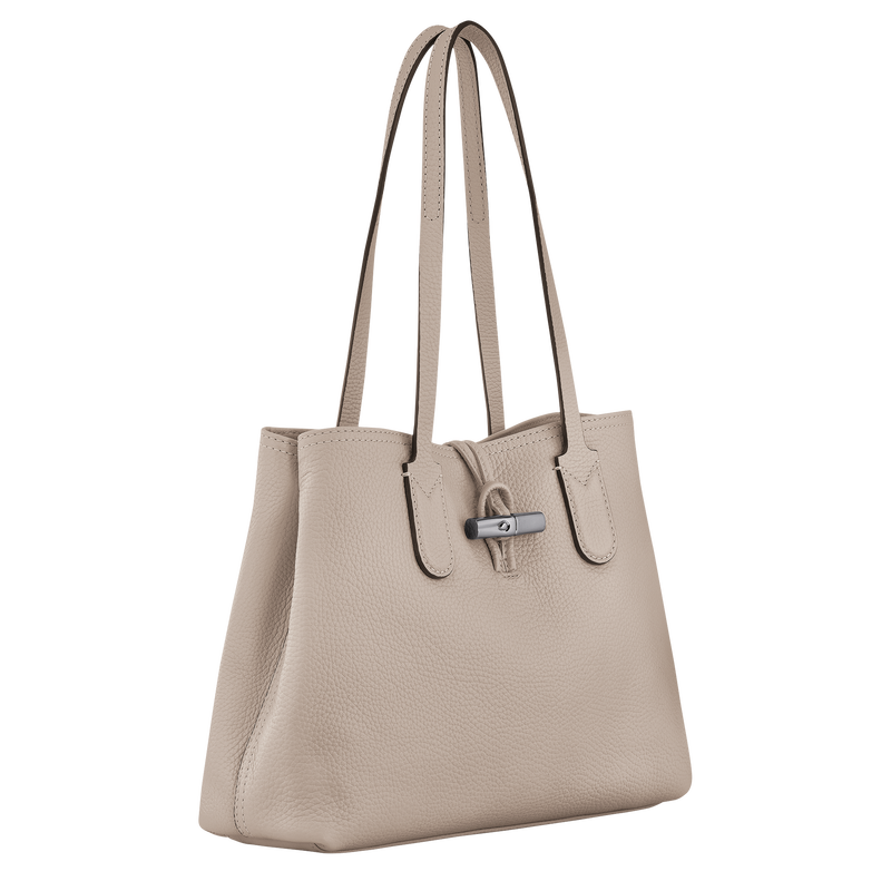 Le Roseau Essential M Tote bag , Clay - Leather  - View 3 of 6