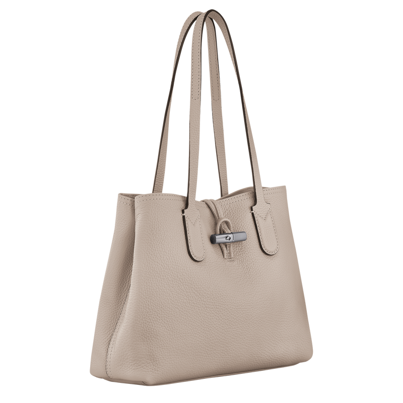 Le Roseau Essential M Tote bag , Clay - Leather  - View 3 of  6