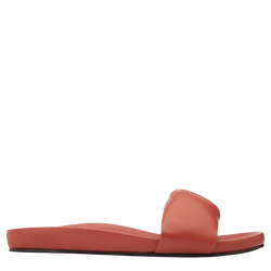 Roseau Mules , Coral - Leather