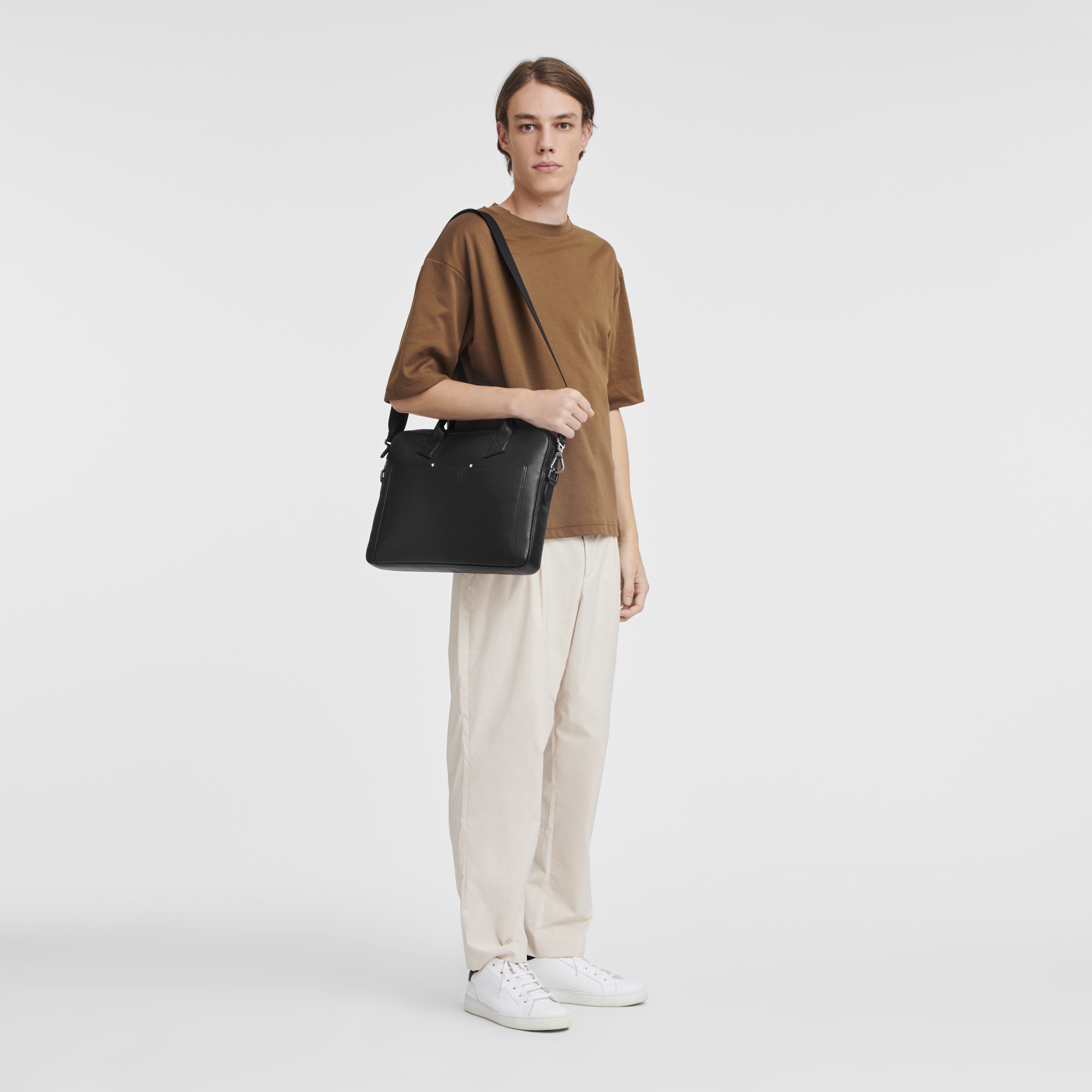 Longchamp sur Seine Briefcase Black - Leather | Longchamp US Longchamp sur Seine Briefcase Black - Leather | Longchamp US