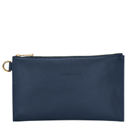 Le Foulonné Pouch , Navy - Leather