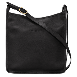 Le Foulonné M Crossbody bag , Black - Leather