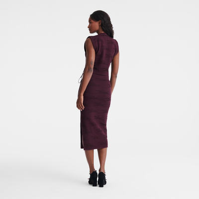 null Jupe midi, Aubergine