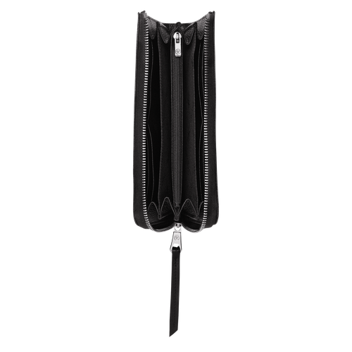 Portefeuille long zippé, Noir Vue 2 de Portefeuille long zippé, Noir, hi-res