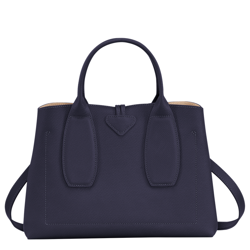 Le Roseau M Handbag , Bilberry - Leather  - View 4 of  6