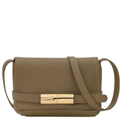 Le Smart S Crossbody bag , Olive - Leather