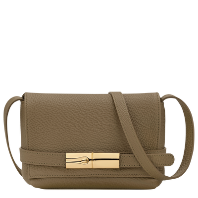 Sac bandouli&egrave;re S Le Smart , Cuir - Olive