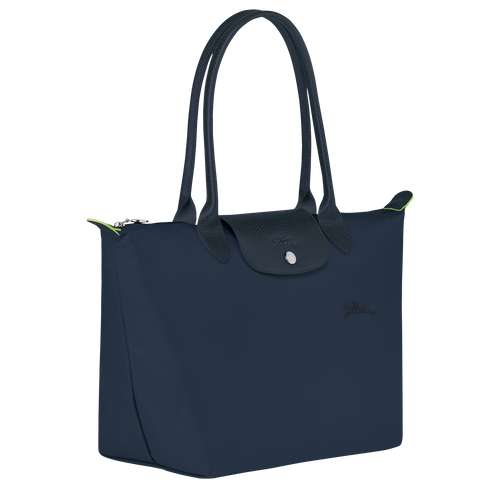 Le Pliage Green M Tote bag , Navy - Recycled canvas - View 2 of 4