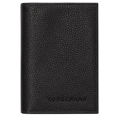 Reisepass-Etui Le Foulonn&eacute; , Leder - Schwarz