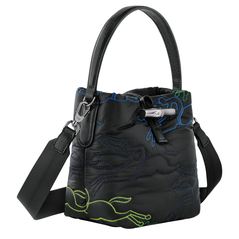 Roseau Essential S Bucket bag Black - Canvas (10159HDN001) | Longchamp EN
