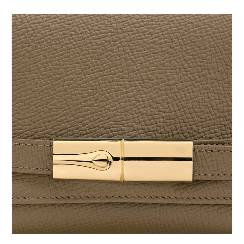 Sac bandouli&egrave;re S Le Smart , Cuir - Olive  - Vue 6 de 6