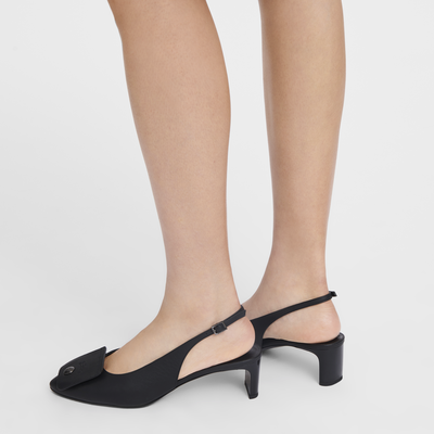 Le Pliage Xtra Slingback pumps, Zwart