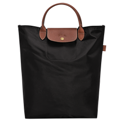 Le Pliage M Tote bag , Black - Canvas