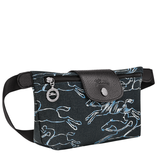 Le Pliage Collection XS Belt bag , Navy - Canvas - View 3 of  6
