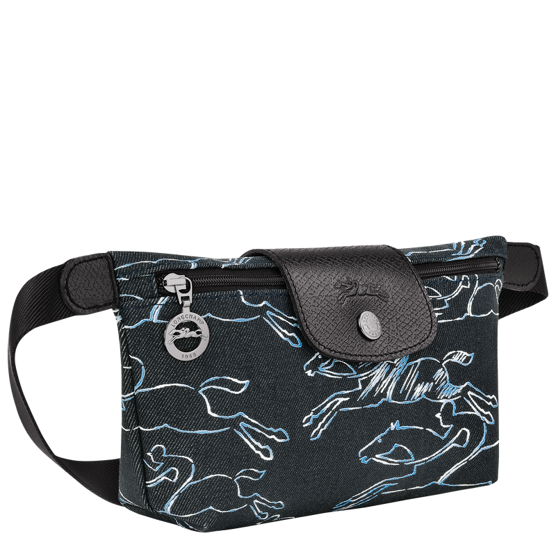 Le Pliage Collection XS Belt bag , Navy - Canvas  - View 3 of  6