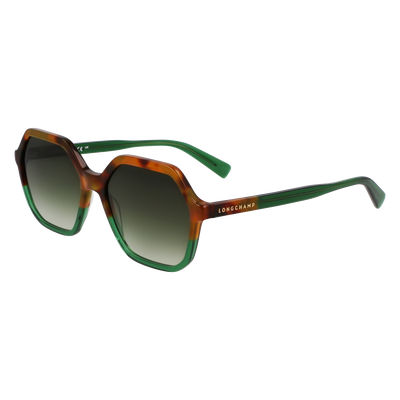 Lunettes de soleil , Acétate - Ecaille Marron Vert/Vert