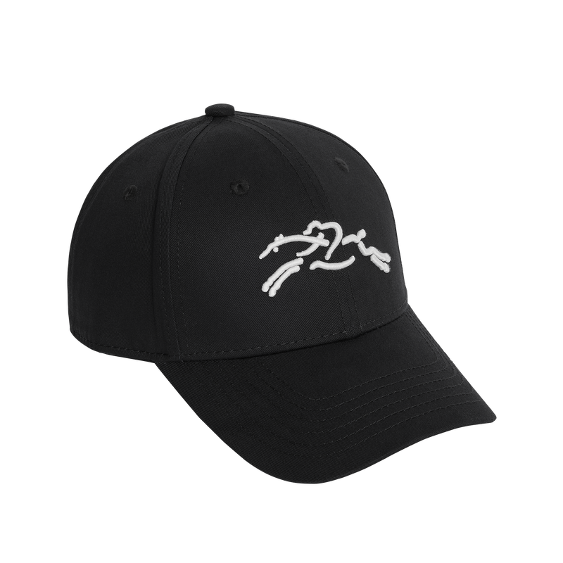 Casquette , Coton biologique - Noir  - Vue 1 de 4