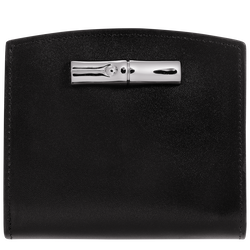Le Roseau Wallet , Black - Leather
