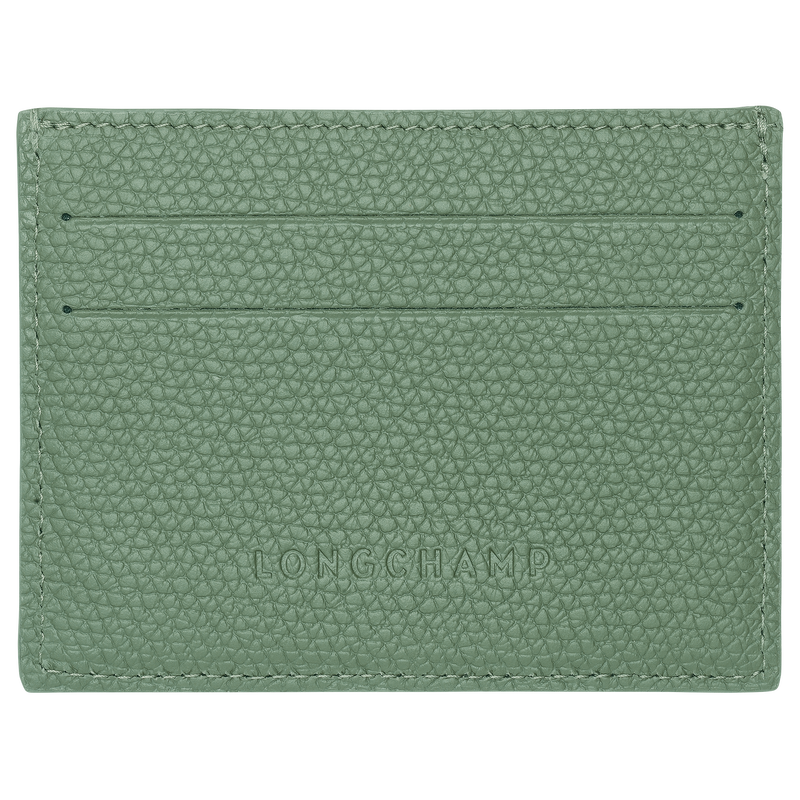 Le Roseau Card holder , Oregano - Leather  - View 2 of  2