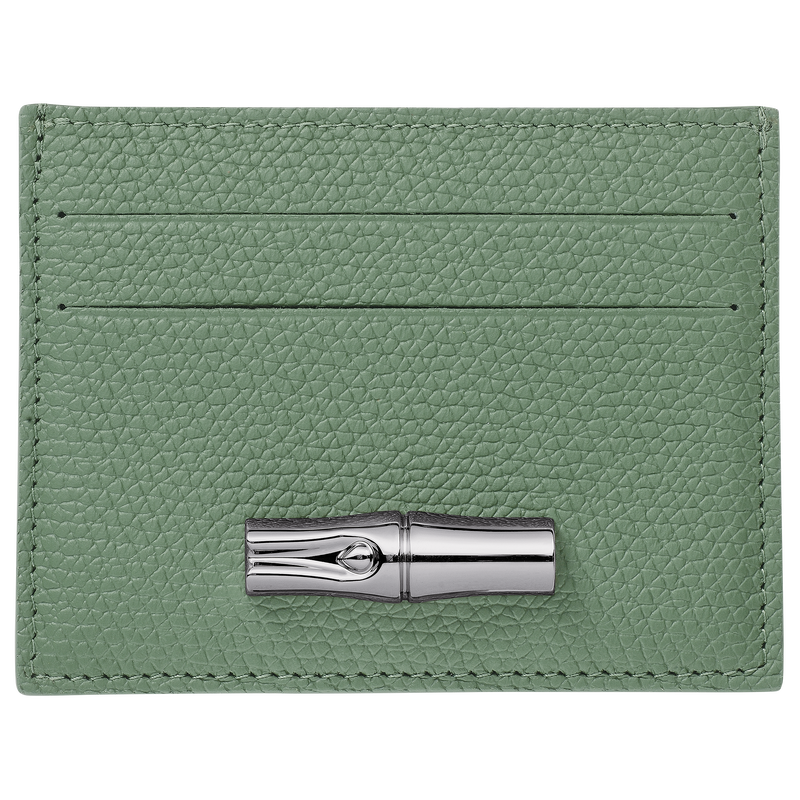 Le Roseau Card holder , Oregano - Leather  - View 1 of  2