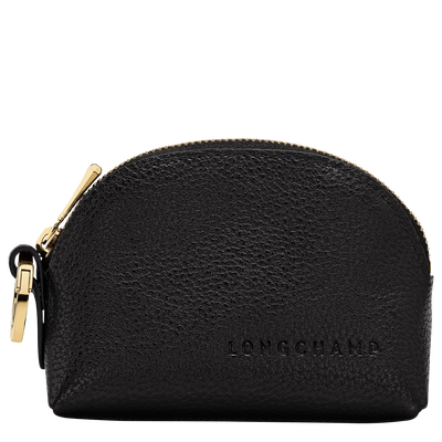 Le Foulonn&eacute; Coin purse , Black - Leather