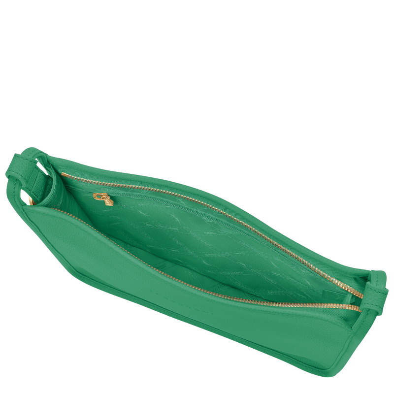 Umhängetasche mit Reißverschluss M Le Foulonné Leder - Grün  