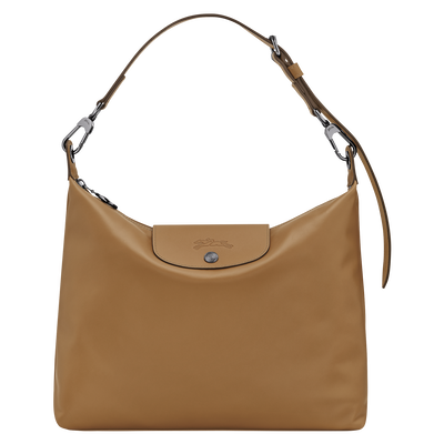 Le Pliage Xtra Bolso Hobo M , Cuero - Tabaco