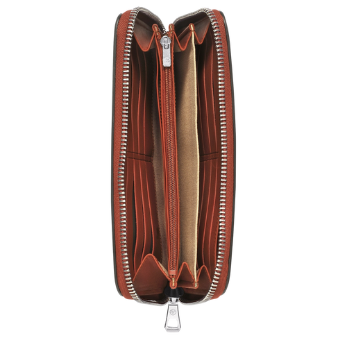 Portefeuille zippé, A29 Tomette Portefeuille zippé, A29 Tomette, hi-res