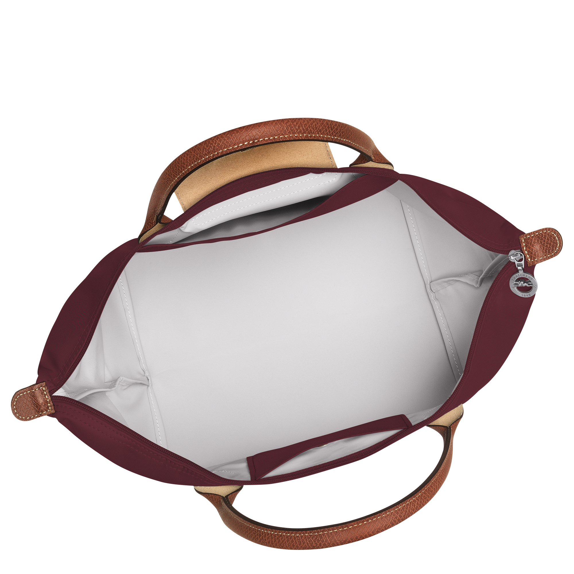 Handbag M, Burgundy - View 5 of
        7 - zoom in Le Pliage Original Handbag M, Burgundy