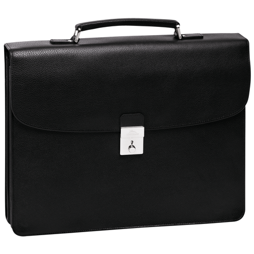Briefcase L, 047 Black Briefcase L, 047 Black, hi-res