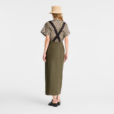 null Falda midi, alcachofa