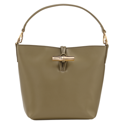 Beuteltasche XS Le Roseau , Leder - Olivgrün