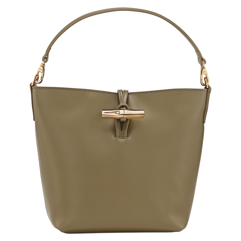 Le Roseau XS Bucket bag , Olive - Leather  - View 1 of  6