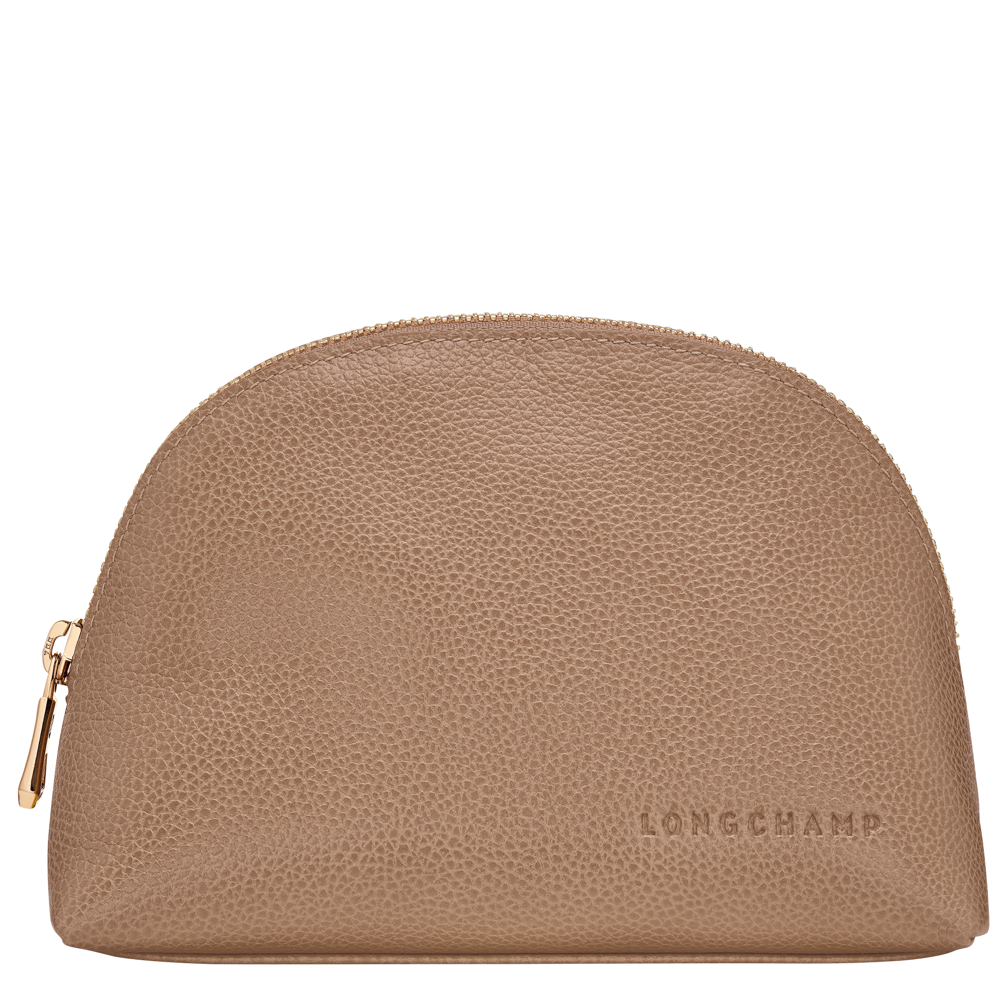 Le Foulonné Pouch Biscuit - Leather | Longchamp US