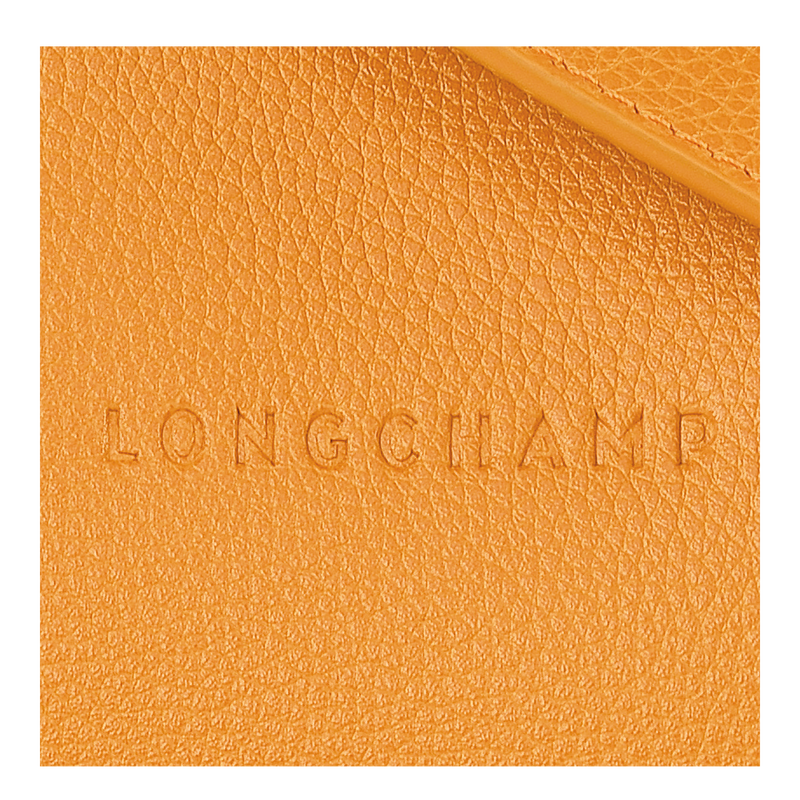 Umhängetasche mit Reißverschluss M Le Foulonné Leder - Apricot 