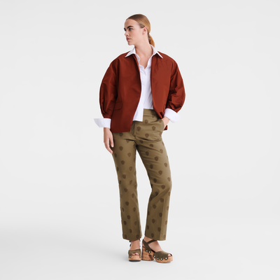 Trousers , Artichoke - Embroidered gabardine