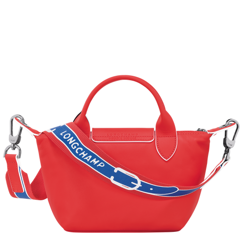 Handtasche XS Le Pliage Xtra , Leder - Rot - Ansicht 4 von 4