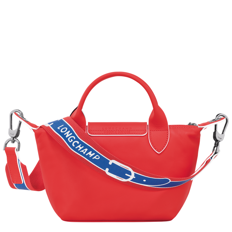 Longchamp Small Le Pliage Cuir Handbag with Strap