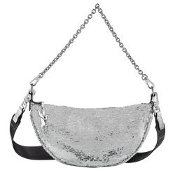 Smile Bolso bandolera S , Tela - Plateado