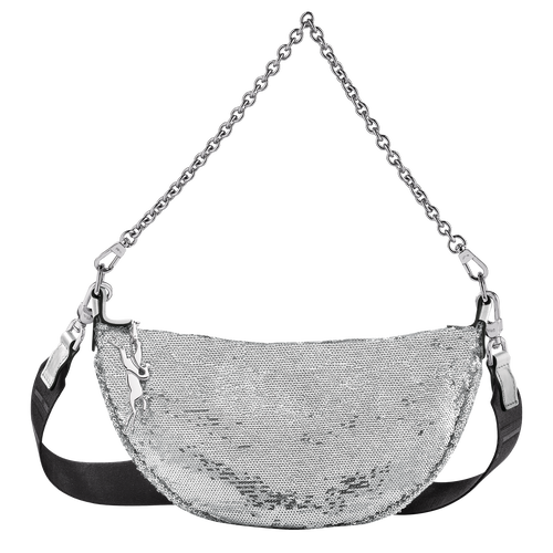 Sac bandoulière S Smile , Toile - Argent - Vue 1 de 7