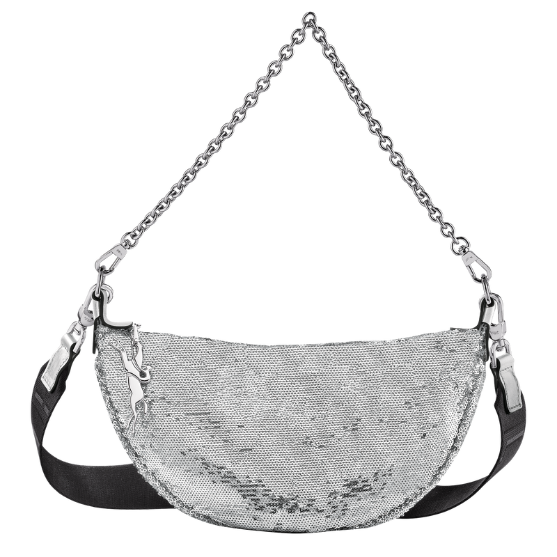 Sac bandoulière S Smile , Toile - Argent  - Vue 1 de 7