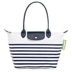 Le Pliage 系列 肩揹袋 M , 海軍藍/白色 - 帆布