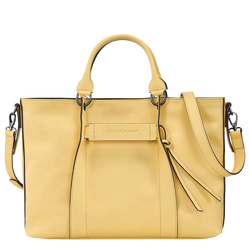 Handtasche L Longchamp 3D , Leder - Weizengelb