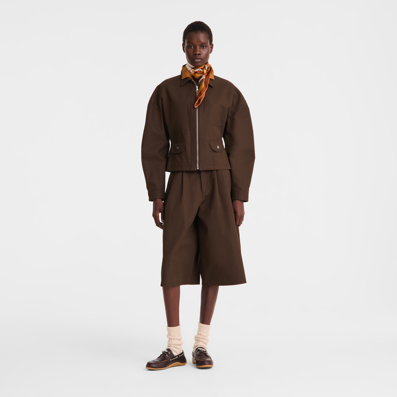 Chaqueta , Gabardina de doble cara - Moka  - Vista 2 de 5